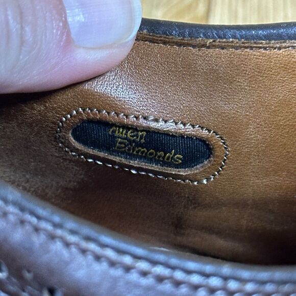Allen Edmonds Larchmont Brown Leather Longwing Wingtip‎ Derby Shoes Men\'s 11 3E main image 7